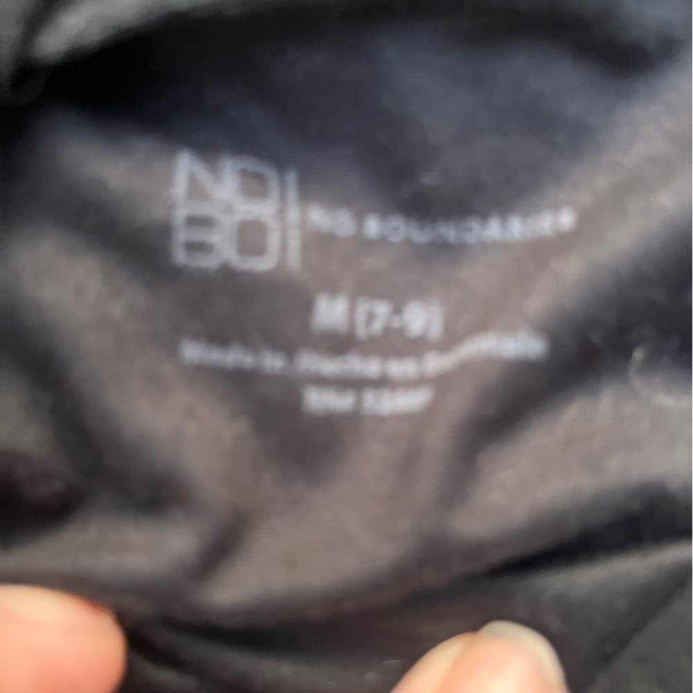 No Boundaries Black Tank Top with Pink Butterfly Design - Picture 2 of 3